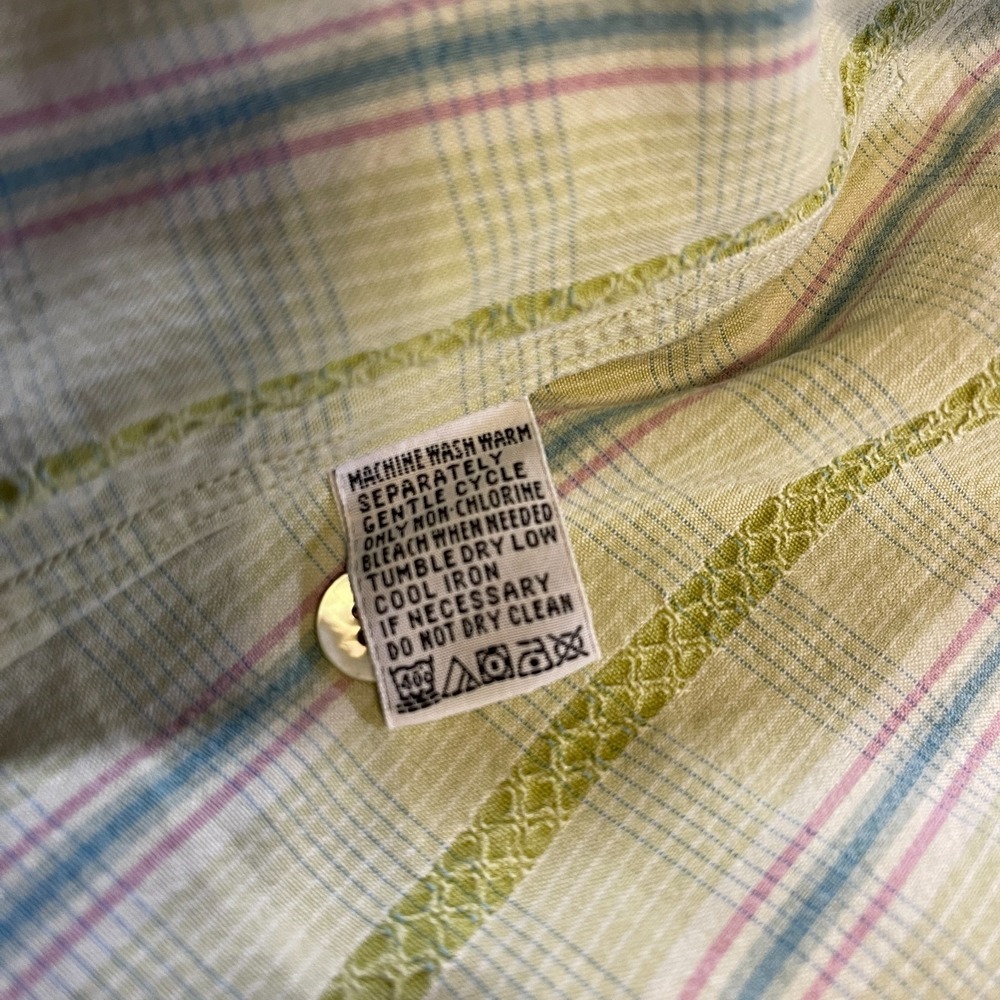 Tommy Bahama Shirt Mens Large Stripe Tencel Lyocell Long Sleeve Casual Button - Picture 9 of 9